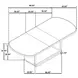 Leandro Burnished Black 96" Extendable Rectangular Dining Table