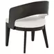 Leandro Cream Upholstered Dining Arm Chair Set of 2