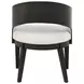 Leandro Cream Upholstered Dining Arm Chair Set of 2