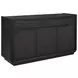 Leandro Burnished Black Extendable Rectangular Dining Room Set