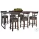 Hearthwood Haven Tobacco Leaf Swivel Counter Height Stool Set of 2