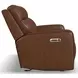 Alister Sedona Brown 82" Triple Power Glider Reclining Sofa with USB Charging and LED