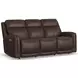 Alister Burnt Umber Triple Power Glider Reclining Living Room Set