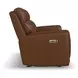 Alister Sedona Brown 71" Triple Power Glider Reclining Loveseat with Console and USB Charging