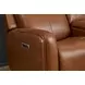 Alister Sedona Brown 71" Triple Power Glider Reclining Loveseat with Console and USB Charging