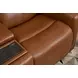 Alister Sedona Brown 71" Triple Power Glider Reclining Loveseat with Console and USB Charging