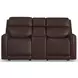 Alister Burnt Umber Triple Power Glider Reclining Living Room Set
