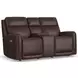 Alister Burnt Umber Triple Power Glider Reclining Living Room Set