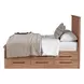Oak Park Taupe King Captain's Storage Panel Bed