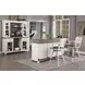 La Sierra Brown Double Panel Back Spectator Upholstered Barstool