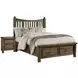 Maple Road Maple Syrup Slat Storage Poster Bedroom Set