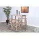 Autumn Echo Beach Pebble 33" Bar Bench