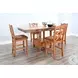 Maple Haze Beige 72" Extendable Rectangular Adjustable Height Storage Dining Table