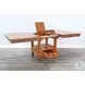 Maple Haze Beige 72" Extendable Rectangular Adjustable Height Storage Dining Table