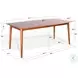 Cinnamon Mindi Medium Brown 72" Rectangular Dining Table