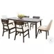 Cinnamon Mindi Walnut Dining Chair Set of 2