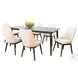Cinnamon Mindi Walnut Dining Chair Set of 2