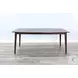 Rustic Refined Dark Brown Mid Century Wood Rectangular Dining Room Set