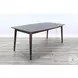 Rustic Refined Dark Brown Mid Century Wood Rectangular Dining Room Set