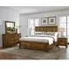 Maple Road Antique Amish King Mansion Storage Panel Bed