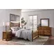 Maple Road Antique Amish King Slat Poster Bed