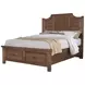 Maple Road Antique Amish Scalloped Storage Panel Bedroom Set