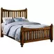 Maple Road Antique Amish King Slat Poster Bed