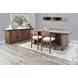 Autumn Echo Dark Brown 86" Rectangular Counter Height Dining Table