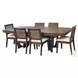 Maple Haze Coffee Bean Cane Back Dining Chair Set of 2