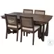 Maple Haze Coffee Bean Cane Back Dining Chair Set of 2