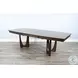 Rustic Refined Dark Brown 96" Extendable Rectangular Dining Table