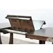 Rustic Refined Dark Brown 96" Extendable Rectangular Dining Table