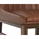 Ellsworth Bravo Cognac Upholstered Counter Height Stool