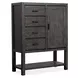 Plum Creek Ravenwood Black and Elite Dove Upholstered Panel Bedroom Set