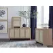 Sofia Cerused Oak 4 Door Cabinet
