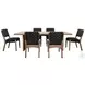 Ember Grace Brown Arch Rectangular Dining Room Set