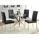 Vance Chrome Round Dining Table