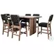 Golden Hearth Brown 72" Rectangular Counter Height Dining Table