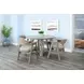Mia Wheat 48" Round Dining Table
