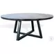 Golden Hearth Black Mia Large Round Dining Room Set