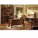 Dresden Brown Upholstered Executive Office Chair with Nailhead Trim