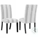 Herran Beige Upholstered Dining Side Chair Set of 2
