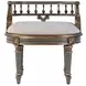 Hathaway Royal Pastel Green 23" Oval Upholstered Vanity Seat