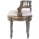Hathaway Royal Pastel Green 23" Oval Upholstered Vanity Seat