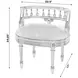 Hathaway Royal Pastel Green 23" Oval Upholstered Vanity Seat