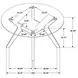 Paxton Nutmeg 48" Round Dining Table