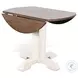 Rustic Refined White 40" Round Dining Table