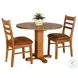 Autumn Echo Rustic Oak Sedona Dining Chair Set of 2