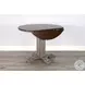Ember Grace Gray Drop Leaf Round Dining Room Set