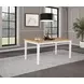 Andrews Light Ash and White 66" Rectangular Dining Table